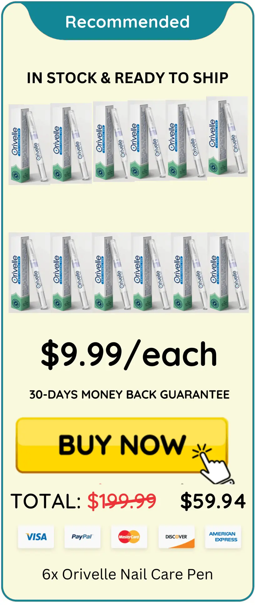 Orivello Nail Fungus Pen offer package price – Orivello